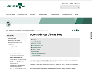 Nosema Disease of Honey Bees