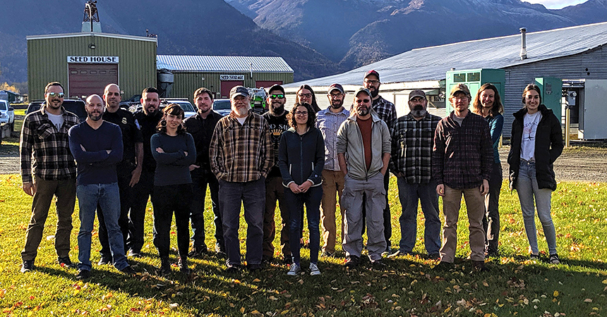 Participants and instructors from an identification workshop for moths and sawflies held in Palmer, Alaska